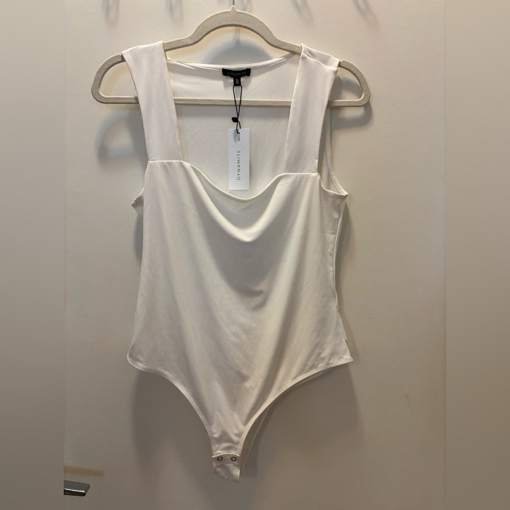 NWT Dynamite Sculpt Square-Neck Bodysuit